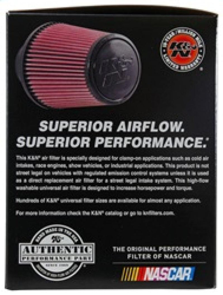 K&N Universal Air Filter (4in. Flange / 6in. Base OD / 4-5/8in. Top OD / 6in. Height) - Corvette Realm