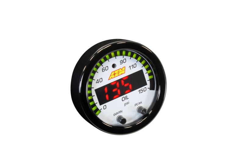 AEM X-Series 0-150 Oil Pressure Gauge Kit - Corvette Realm