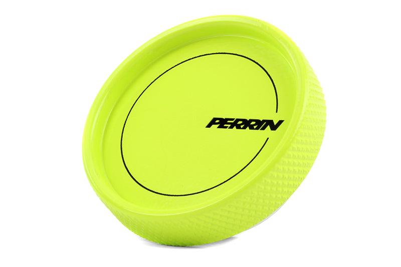 Perrin 02-21 Subaru WRX / 2022 BRZ & GR86 / 04-21 STI / 00-18 Forester XT Oil Fill Cap - Neon Yellow - Corvette Realm
