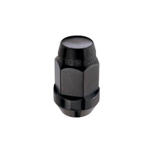 Load image into Gallery viewer, McGard Hex Lug Nut (Cone Seat Bulge Style) M14X1.5 / 22mm Hex / 1.635in. Length (4-Pack) - Black - Corvette Realm
