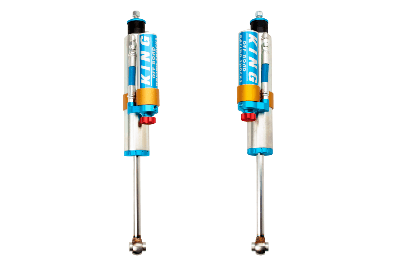 King Shocks 2005+ Ford F-250 4WD Front 2.5 Dia Remote Reservoir Shock w/Adj for 1-2.5in Lift (Pair) - Corvette Realm