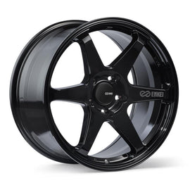 Enkei T6R 18x9.5 38mm Offset 5x114.3 Bolt Pattern 72.6 Bore Gloss Black Wheel - Corvette Realm