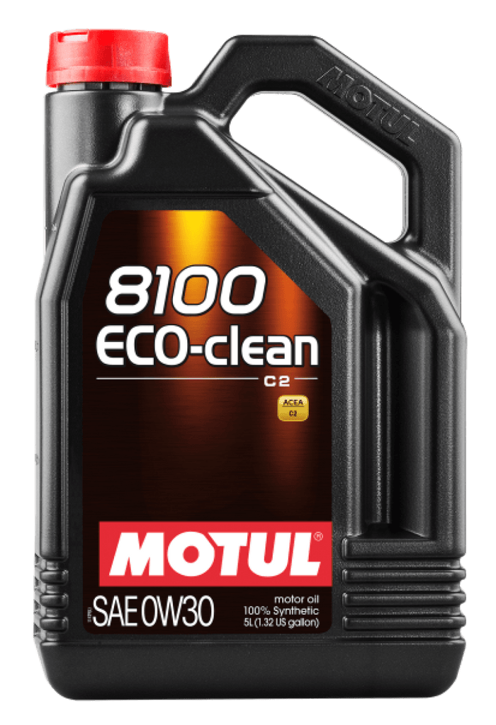 Motul 5L Synthetic Engine Oil 8100 0W30 4x5L ECO-CLEAN ACEA C2 API SM ST.JLR 03.5007 - Corvette Realm