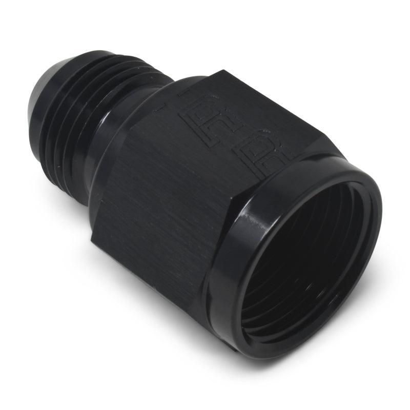 Russell Performance -8 AN Female to -6 AN to Male B-Nut Reducer (Black) - Corvette Realm