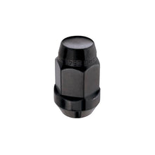 Load image into Gallery viewer, McGard Hex Lug Nut (Cone Seat Bulge Style) M12X1.5 / 3/4 Hex / 1.45in. Length (4-Pack) - Black - Corvette Realm