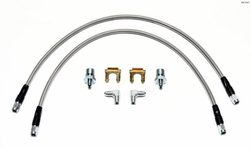 Wilwood Flexline Kit 22 inch 3/8-24 to 90 Degree - Corvette Realm