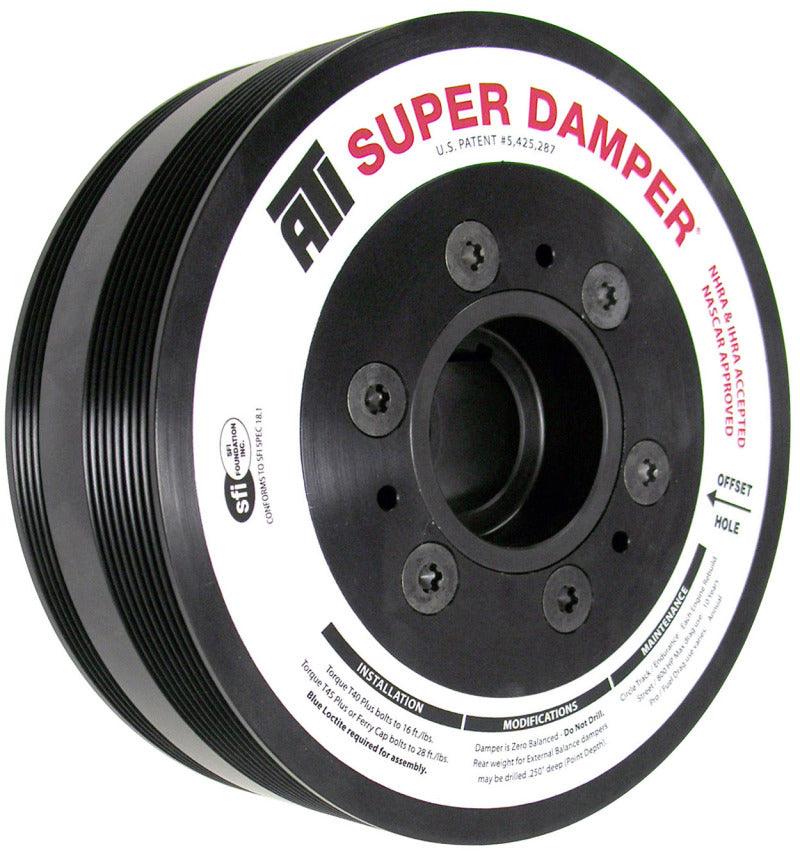 ATI Damper - 7.65in - Alum - 8 & 4 Grv - LS7 - Y Body Corvette - Gen 5 Z28 - LS3 - OEM Size - 2 Ring - Corvette Realm