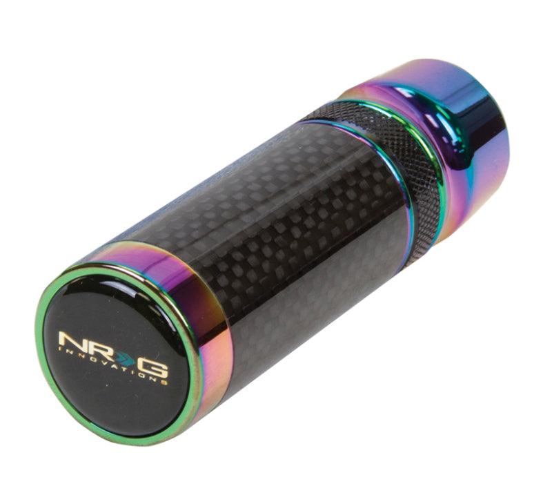 NRG Slimboy Adjustable Shift Knob (M10X1.25) Nissan / Mazda / Toyota - Carbon Fiber / Neochrome - Corvette Realm