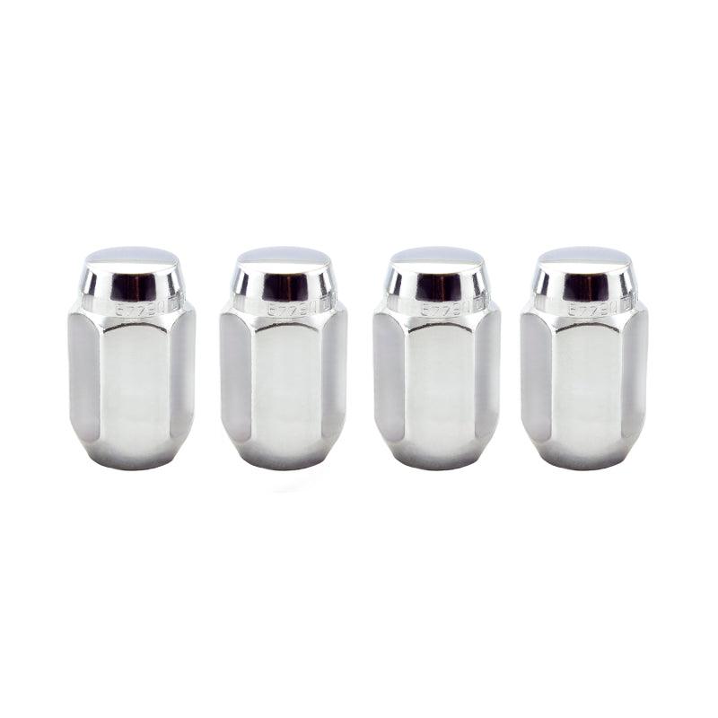 McGard Hex Lug Nut (Cone Seat) M12X1.5 / 13/16 Hex / 1.5in. Length (4-Pack) - Chrome - Corvette Realm