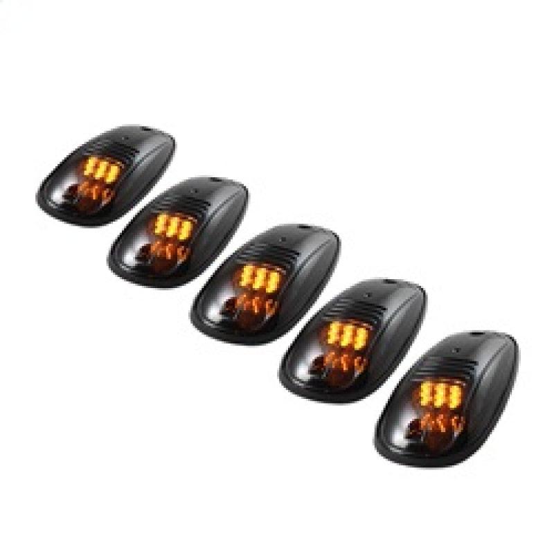 Xtune 5 pcs Roof Cab Marker Parking Running Lights Smoked ACC-011 - Corvette Realm