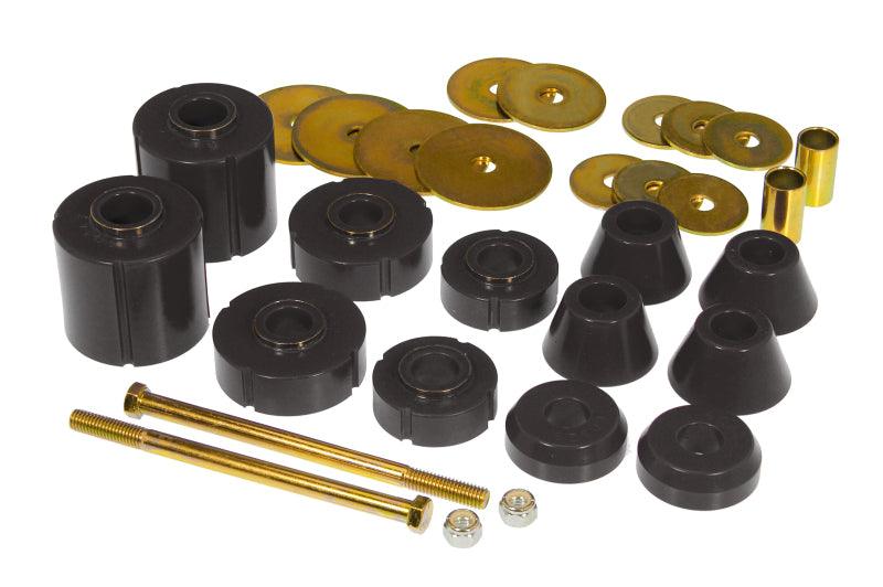 Prothane 67-72 GM Body Mount 12 Bushing Kit - Black - Corvette Realm