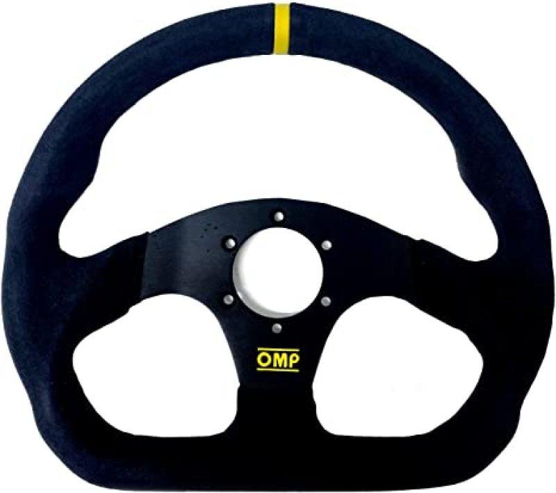 OMP Superquadro Steering Wheel - Small Spokes - Suede (Black) - Corvette Realm