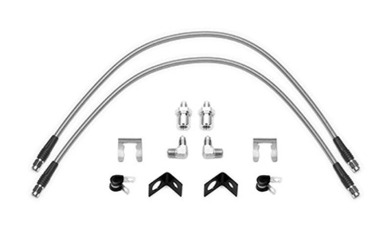 Wilwood Flexline Kit 25 inch 3/8-24 to 90 Degree - Corvette Realm