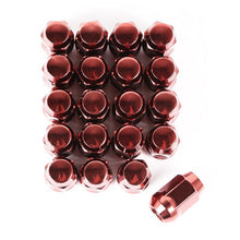 Load image into Gallery viewer, Rugged Ridge Wheel Lug Nut Set of 20 Red 1/2-20 - Corvette Realm