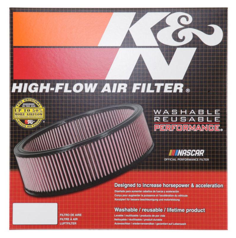 K&N Custom Round Air Filter 14in OD 12in ID 4in Height - Corvette Realm