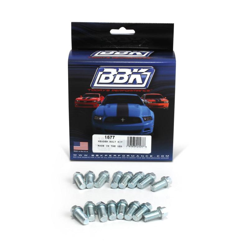 BBK Ford SBF 302 351W Exhaust Header Bolt Kit - 3/8-16 0.75in (16) - Corvette Realm