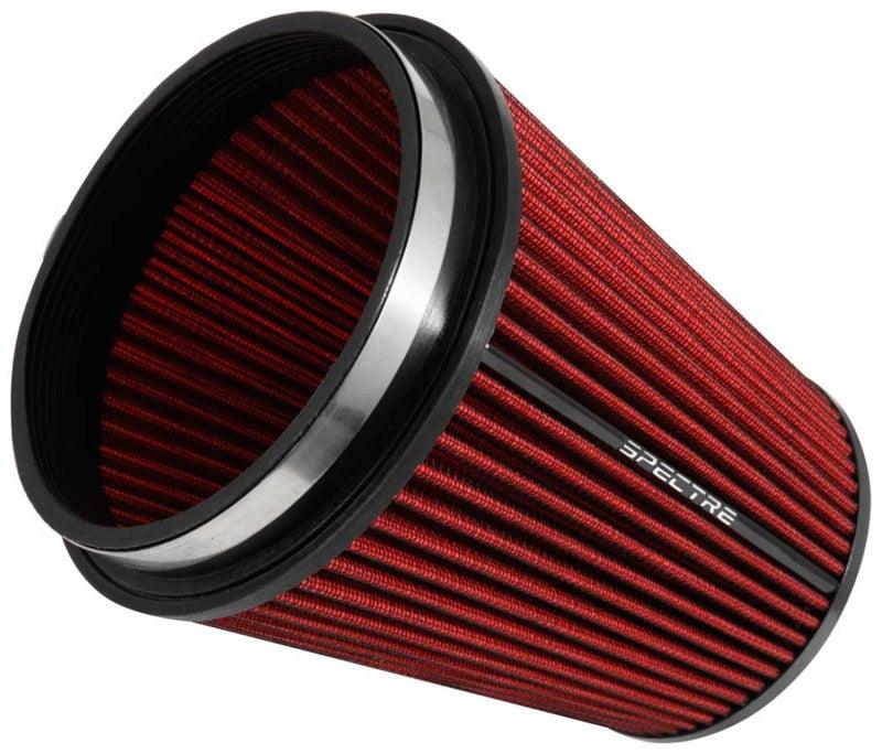 Spectre HPR Conical Air Filter 6in. Flange ID / 7.719in. Base OD / 8.5in. Tall - Red - Corvette Realm