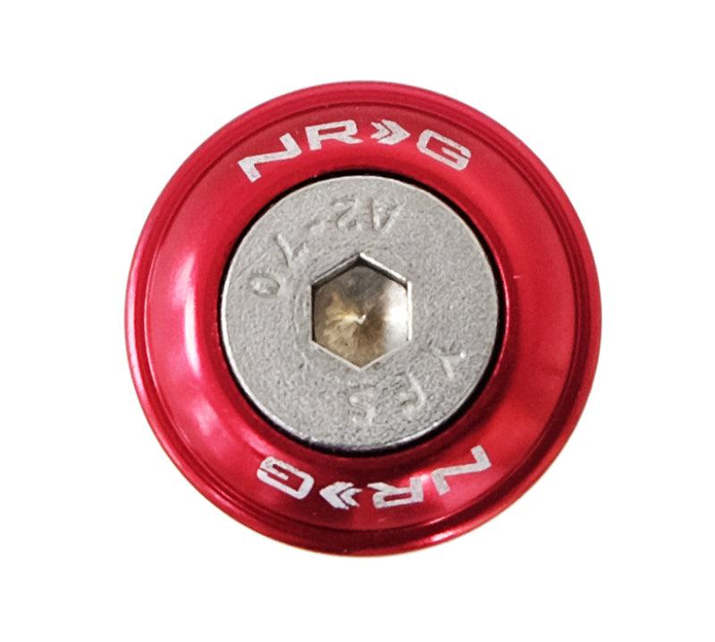 NRG Fender Washer Kit w/Rivets For Plastic (Red) - Set of 10 - Corvette Realm