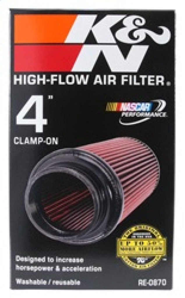 K&N Universal Rubber Filter 4inch FLG / 6inch OD-B / 4-5/8inch OD-T / 9inch H - Corvette Realm