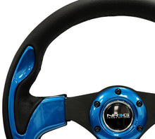 Load image into Gallery viewer, NRG Reinforced Steering Wheel (320mm) Blk w/Blue Trim - Corvette Realm