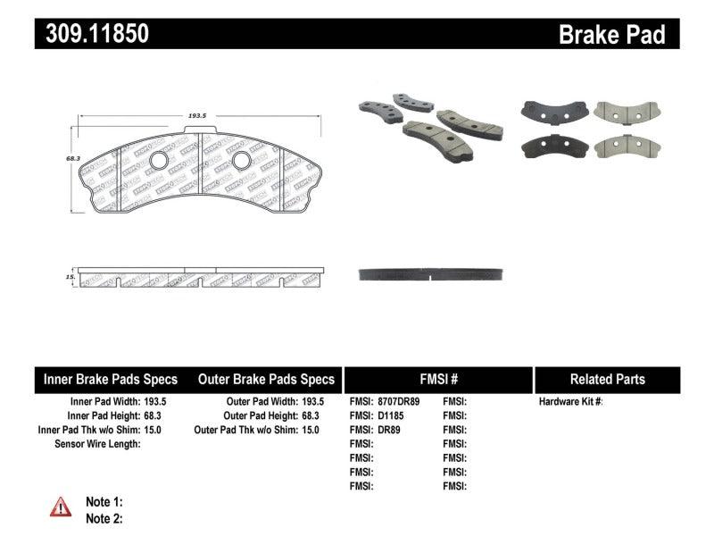 StopTech Performance 06-09 Chevrolet Corvette Z06 Front Brake Pads - Corvette Realm