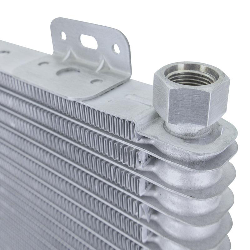 Mishimoto 13-Row Stacked Plate Transmission Cooler - Silver - Corvette Realm