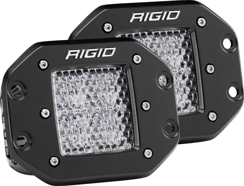 Rigid Industries Dually - Flush Mount - 60 Deg. Lens - Set of 2 - Corvette Realm