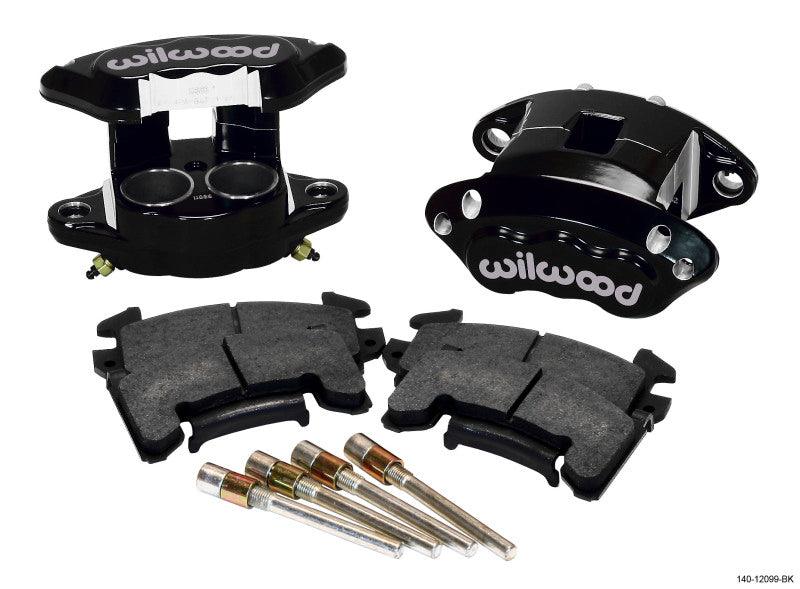 Wilwood D154 Front Caliper Kit - Black 1.62 / 1.62in Piston 1.04in Rotor - Corvette Realm