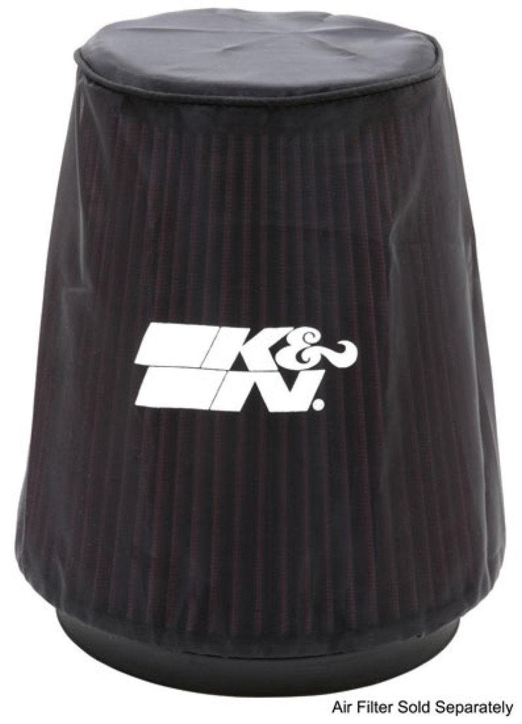 K&N Universal P Dry charger Round Tapered Air Filter Wrap Black - Corvette Realm