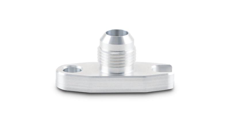 Vibrant 2.00in Bolt Hole -10AN Male Flare Aluminum Oil Drain Flange w/Crowfoot - Corvette Realm