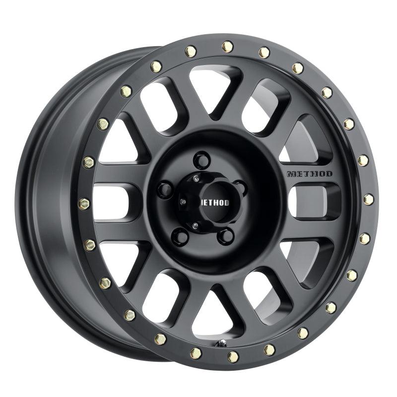 Method MR309 Grid 17x8.5 0mm Offset 5x5 94mm CB Matte Black Wheel - Corvette Realm