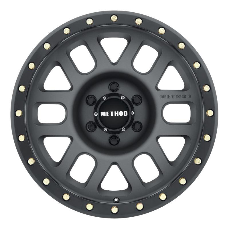 Method MR309 Grid 17x8.5 0mm Offset 6x5.5 108mm CB Titanium/Black Street Loc Wheel - Corvette Realm