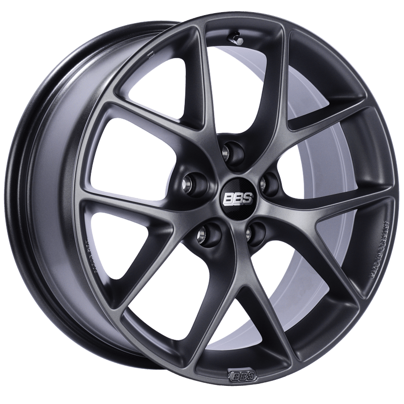 BBS SR 18x8 5x112 ET45 Satin Grey Wheel -82mm PFS/Clip Required - Corvette Realm