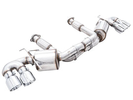 AWE Tuning 2020 Chevrolet Corvette (C8) Touring Edition Exhaust - Quad Chrome Silver Tips - Corvette Realm