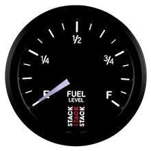 Load image into Gallery viewer, Autometer Stack Instruments 52mm 0-280 Ohm Programmable Pro Stepper Motor Fuel Level Gauge - Black - Corvette Realm