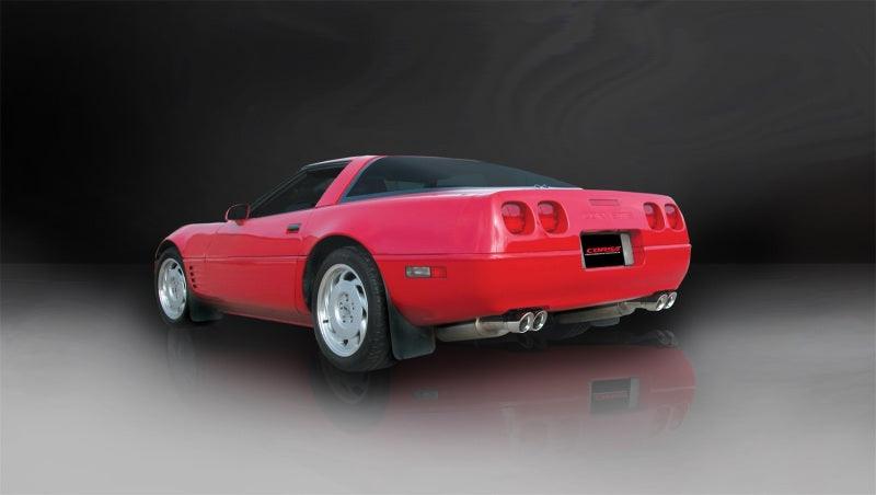 Corsa 86-91 Chevrolet Corvette C4 5.7L V8 L98 Polished Sport Cat-Back Exhaust - Corvette Realm