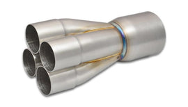 Vibrant 4-1 SS Merge Collectors (2in Inlet Slipover ID 3in Merge Outlet OD) - Sold Individually - Corvette Realm