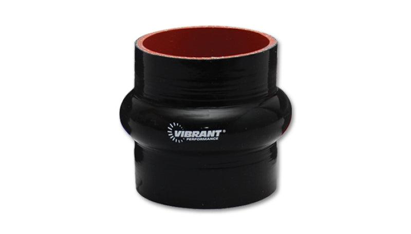 Vibrant 4 Ply Reinforced Silicone Hump Hose Connector - 5in I.D. x 3in long (BLACK) - Corvette Realm