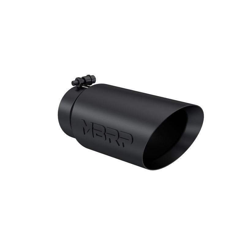 MBRP Universal Tip 5 O.D. Dual Wall Angled 4 inlet 12 length - Black Finish - Corvette Realm