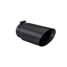 Load image into Gallery viewer, MBRP Universal Tip 5 O.D. Dual Wall Angled 4 inlet 12 length - Black Finish - Corvette Realm