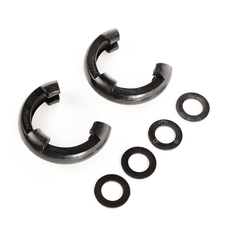 Rugged Ridge Black 3/4in D-Ring Isolator Kit - Corvette Realm