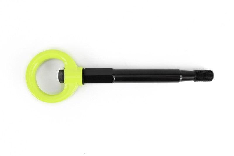 Perrin 2022 Subaru WRX / 18-21 Crosstrek / 14-21 Forester Tow Hook Kit (Front) - Neon Yellow - Corvette Realm