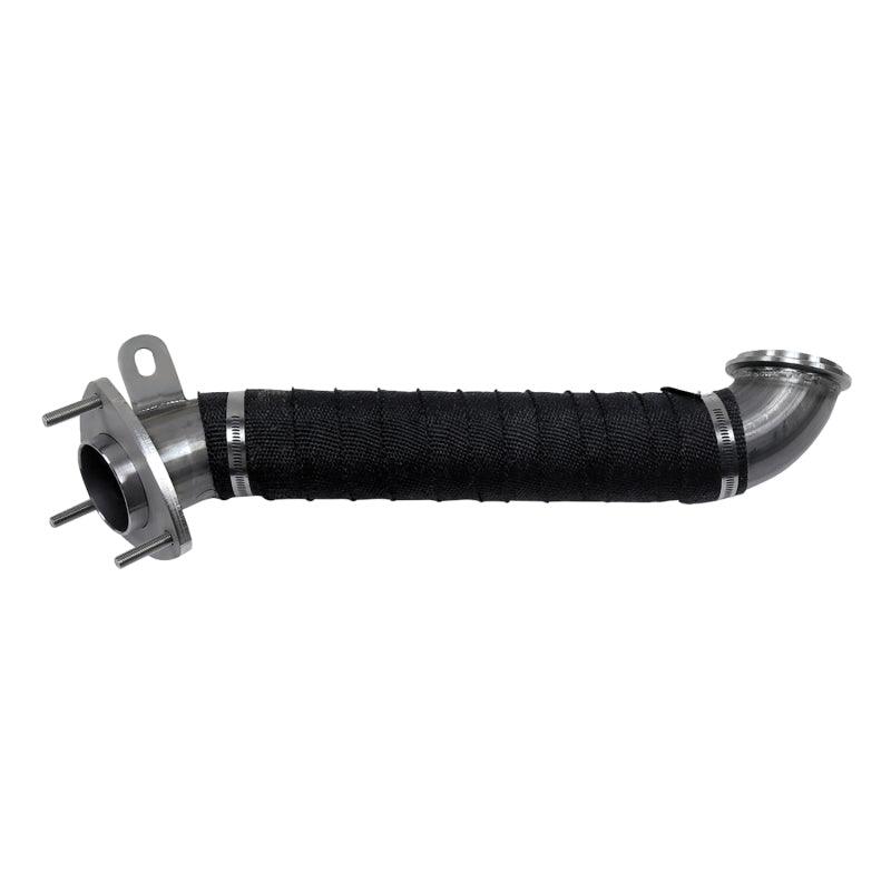 Wehrli 15.5-16 Chevrolet 6.6L LML Duramax 3in Stainless Down Pipe (3 Bolt Flange) - Corvette Realm