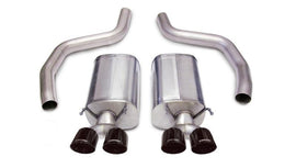 Corsa 06-13 Chevrolet Corvette C6 Z06 7.0L V8 Black Sport Axle-Back Exhaust - Corvette Realm