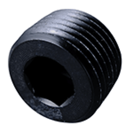 Fragola 3/8 NPT Pipe Plug- Internal Black - Corvette Realm