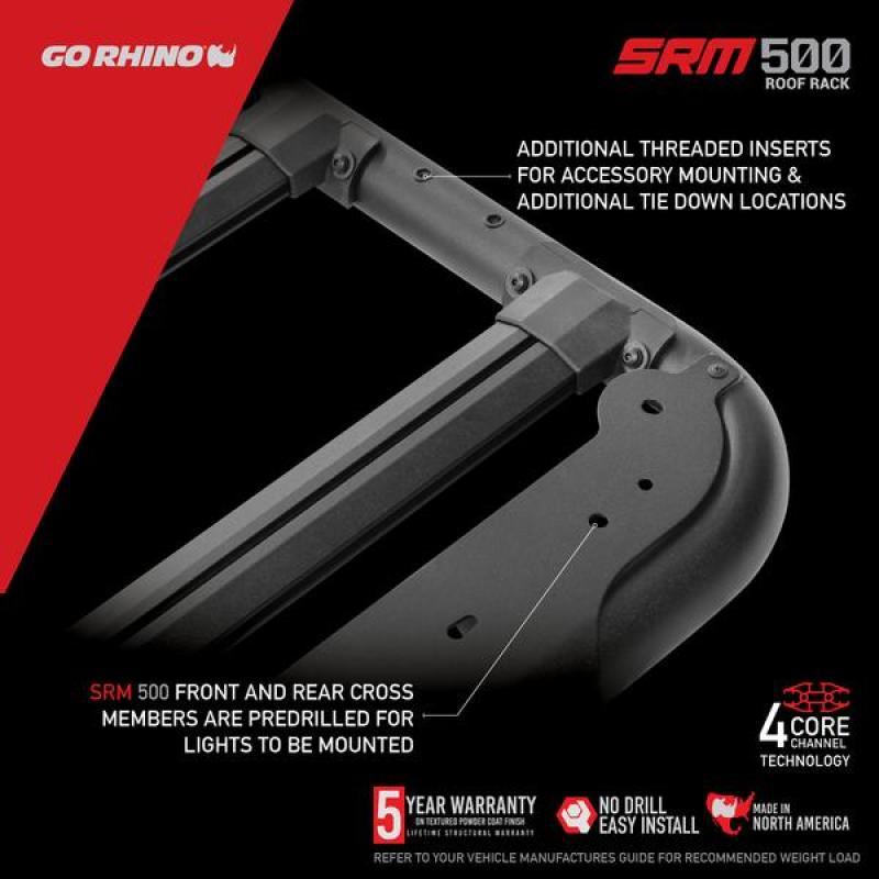 Go Rhino SRM 500 Roof Rack - 75in - Corvette Realm