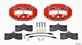 Wilwood D8-4 Rear Caliper Kit Red Corvette C2 / C3 65-82 - Corvette Realm