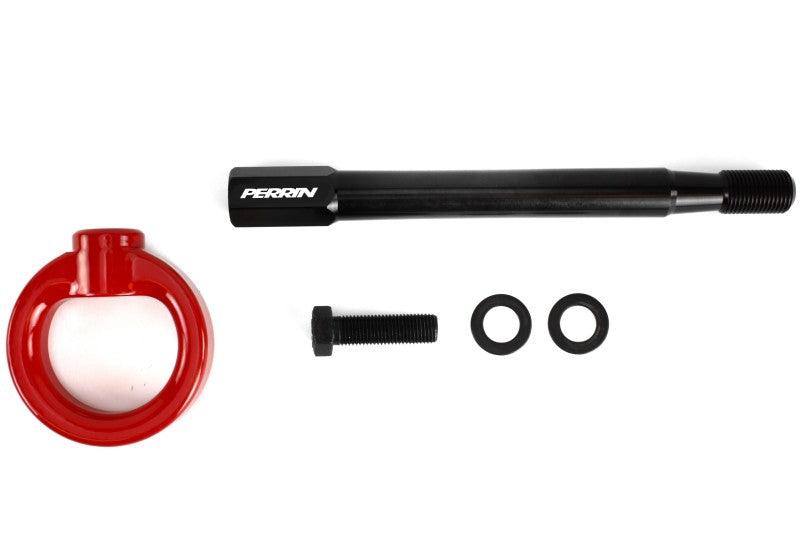 Perrin 08-14 Subaru WRX/STI Tow Hook Kit (Front) - Red - Corvette Realm