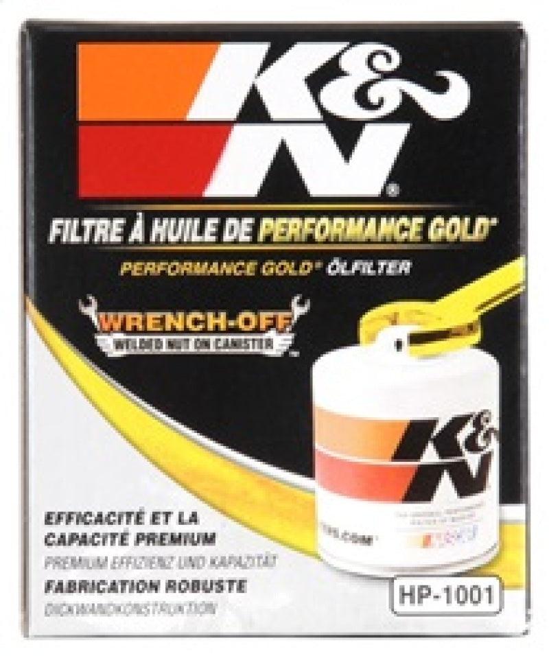 K&N Chevy / Pontiac / GMC / Buick Performance Gold Oil Filter - Corvette Realm
