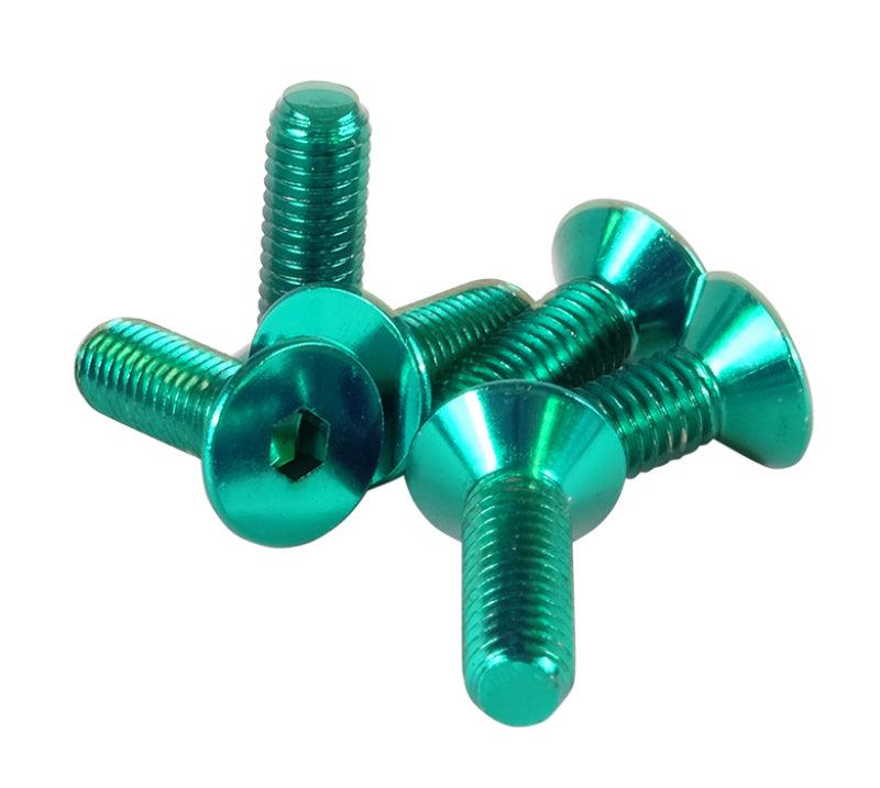 NRG Steering Wheel Screw Upgrade Kit (Conical) - Green - Corvette Realm